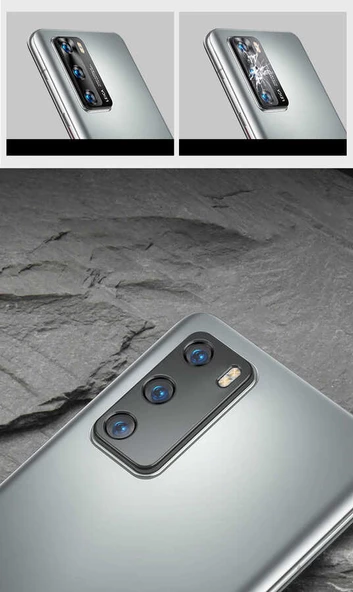 Huawei P40 - Kamera Lens Koruyucu Cam Koruma - 7