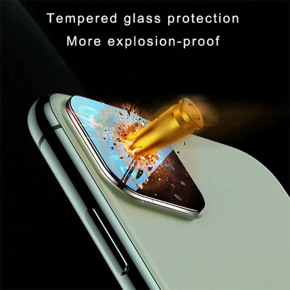 Apple iPhone 11 Pro Max - Metal Kamera Koruyucu CP-02 - 6