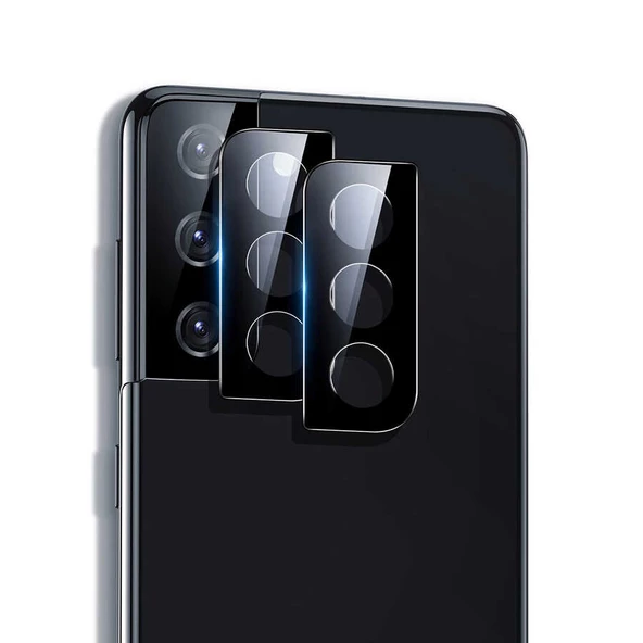 Samsung Galaxy S21 - Kamera Lens Koruyucu 3D Kamera Camı - 3