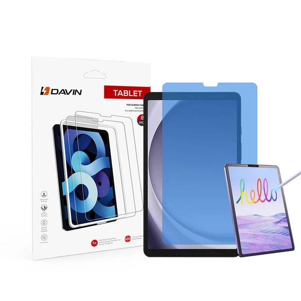 Samsung Galaxy Tab A9 - Ekran Koruyucu Kağıt Hisli Mat ​​​​​​​​​​​​​​​Davin Paper Like Ekran Koruma