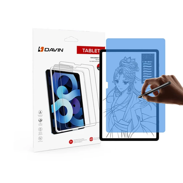 Samsung Galaxy Tab A9 Plus - Ekran Koruyucu Kağıt Hisli Mat ​​​​​​​​​​​​​​​Davin Paper Like Ekran Koruma