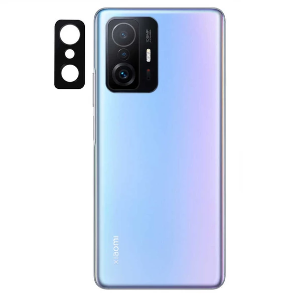 Xiaomi Mi 11T Pro 5G - Kamera Lens Koruyucu 3D Kamera Camı