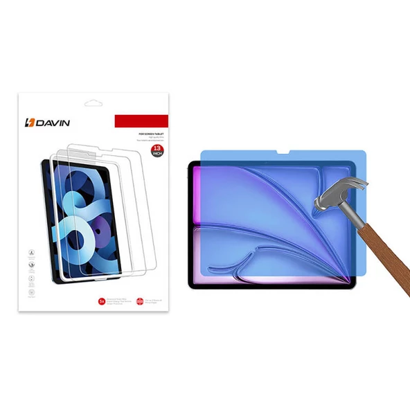 Apple iPad Pro 13 2024 - Ekran Koruyucu Davin Tablet Nano Koruma