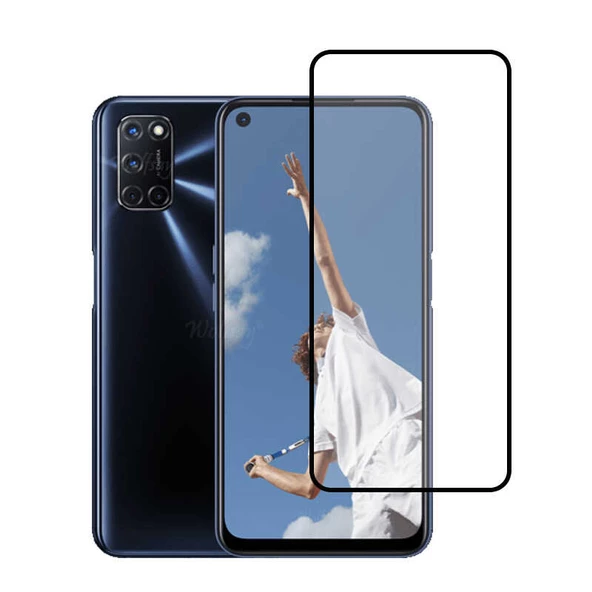 Oppo A92 - Ekran Koruyucu 5D Temperli Cam Koruma - Resim 3