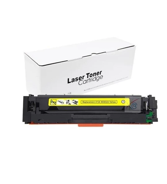 HP UYUMLU W2032A (415A) ÇİPLİ SARI MUADİL TONER