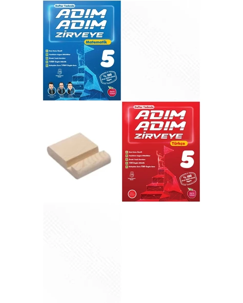 5.Sınıf Adım Adım 2025 Matematik Türkçe Konu Özetli Soru Bankası