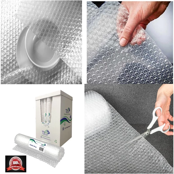 Balonlu Naylon 100cm X 5Mt (En: 100 cm, Boy: 5mt.) Üç Katlı Eşya Koruma Ambalajı, Pat Pat ürün görseli