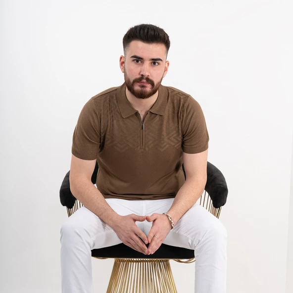 Neyir Triko Slimfit Erkek Yazlık Triko T-Shirt - Resim 3