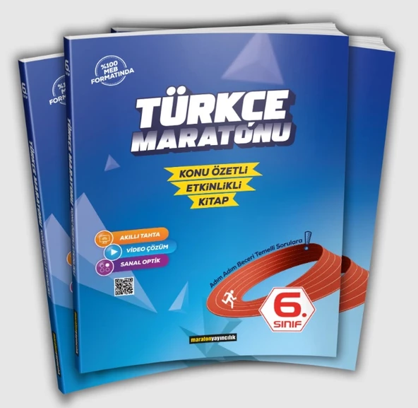 Maraton Yayıncılık 6.Sınıf Türkçe Maratonu Konu Özetli Ekinlikli Kitap