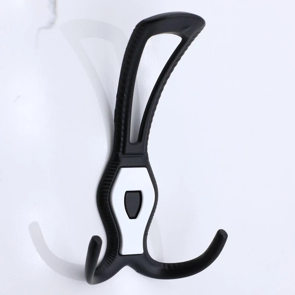 Dolap Askılık Askılığı Duvar Vestiyer Banyo Mutfak Kapı Elbise Kıyafet Askısı Siyah Askı - Resim 5