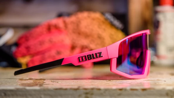 BLIZ Fusion Güneş Gözlüğü Nano Optics Nordic Light Matt Neon Rose Rose With Violet Blue Mirror ZB70050533 - 5