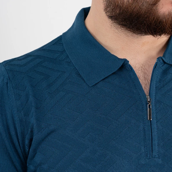 Neyir Triko Slimfit Erkek Yazlık Triko T-Shirt - Resim 11