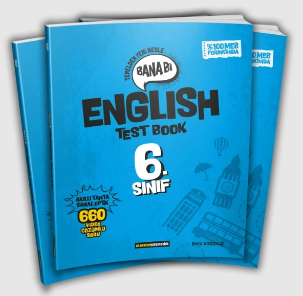 Maraton Yayıncılık 6. Sınıf Bana Bi Englısh Test Book