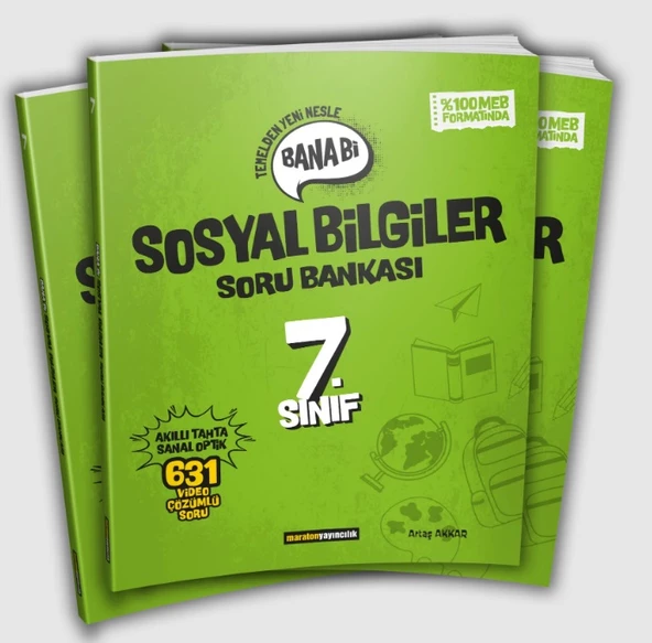 Maraton Yayıncılık 7.Sınıf Bana Bi Sosyal Bilgiler Soru Bankası