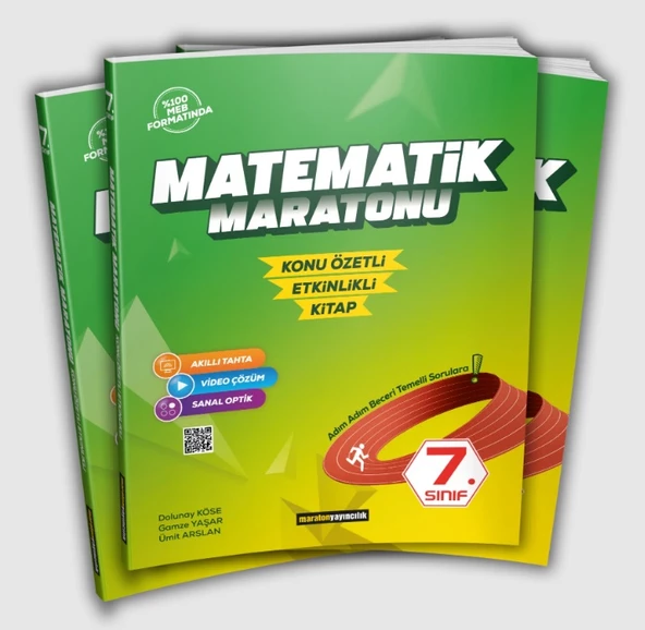 Maraton Yayıncılık 7.Sınıf Matematik Maratonu Konu Özetli Ekinlikli Kitap