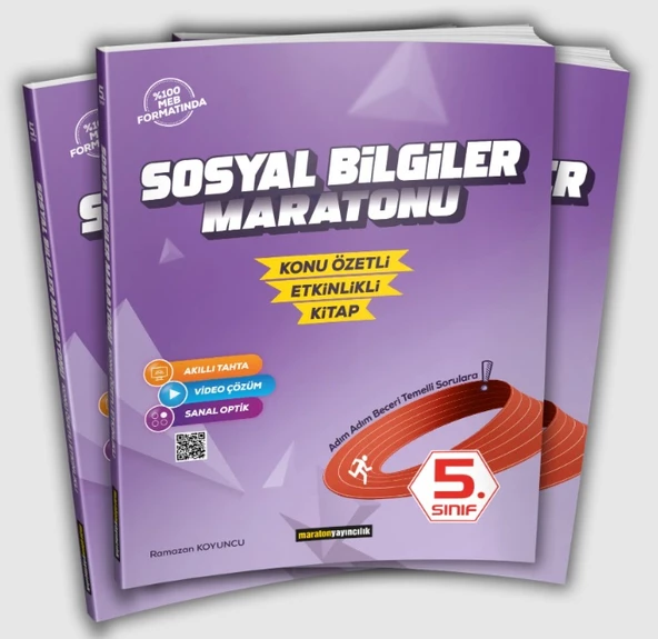 Maraton Yayıncılık 5.Sınıf Sosyal Bilimler Maratonu Konu Özetli Etkinlikli Hibrit Kitap