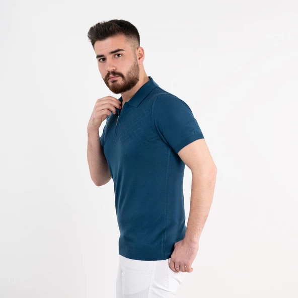 Neyir Triko Slimfit Erkek Yazlık Triko T-Shirt - Resim 10