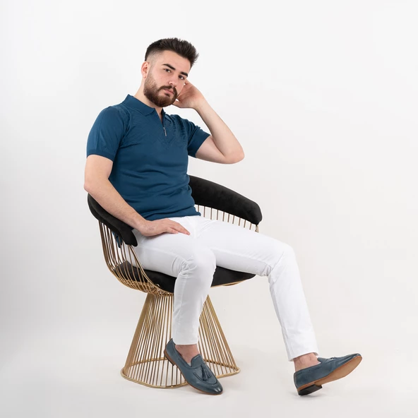 Neyir Triko Slimfit Erkek Yazlık Triko T-Shirt - Resim 7