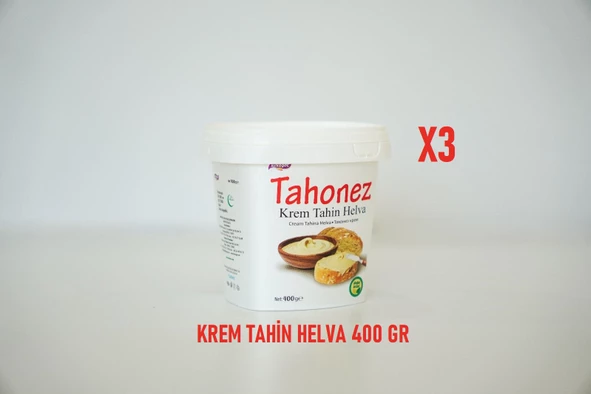 KIRKAĞAÇ Tahonez Krem Helva 400 Gr 3 Adet