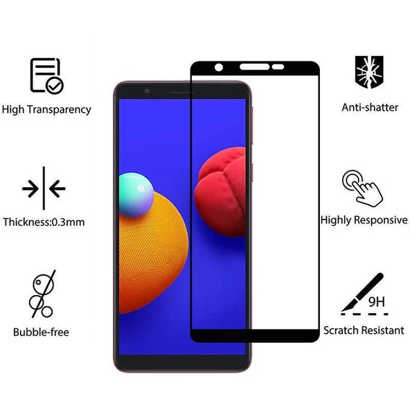 Samsung Galaxy A01 Core - Ekran Koruyucu 5D Temperli Cam Koruma - Resim 3