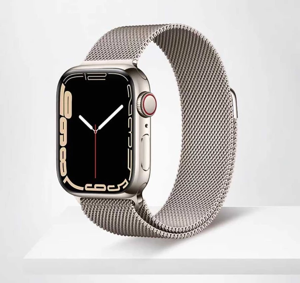 Apple Watch 7 41mm - Kordon Metal Kordon KRD-01