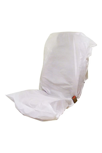 Baskısız Oto Koltuk Poşeti - Oto Koltuk Koruma Naylonu 50 Adetlik Rulo - Oto Servis Kılıfı Kk-d-50