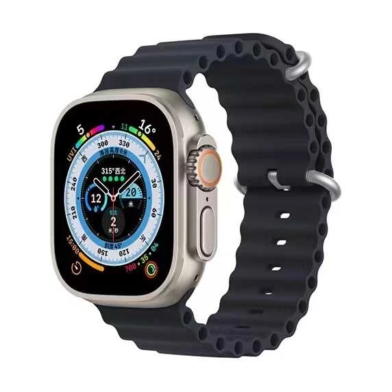 Apple Watch 7 45mm - Kordon Silikon Kordon KRD-75