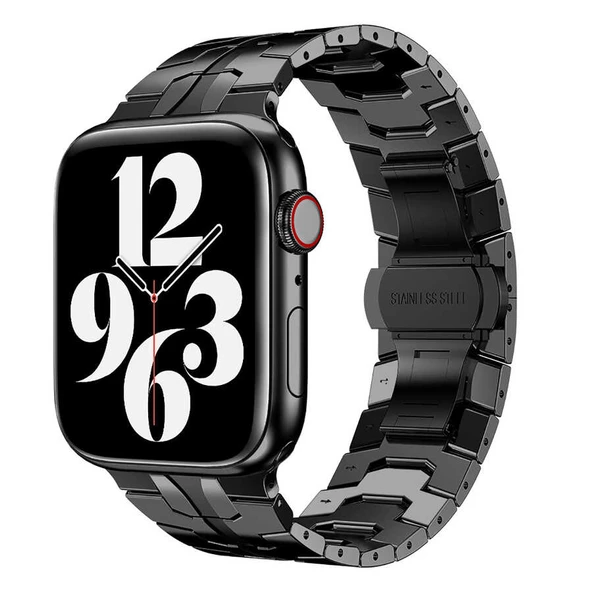 Apple Watch Ultra 49mm - Kordon Metal Strap Kayış KRD-63