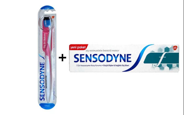 Sensodyne Diş Eti Bakımı Diş Fırçası + Sensodyne F Diş Macunu 100 ml (2'li set)