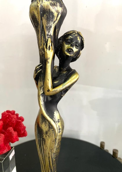 Şamdan kız mumluk kadın şamdan balerin şamdan polyester - 5