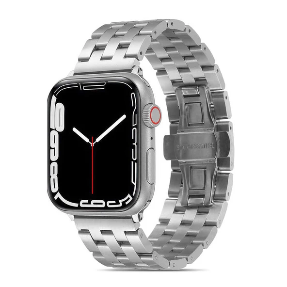 Apple Watch Ultra 49mm - Kordon Metal Strap Kayış KRD-20