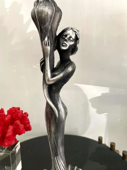 Şamdan kız mumluk kadın şamdan balerin şamdan polyester - 2