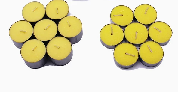 Sarı Tealight Mum 100  Adet - 2