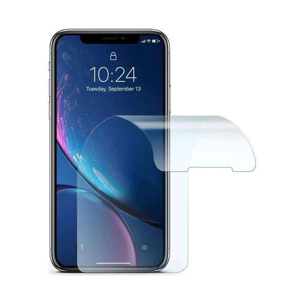 Apple iPhone X - Arka Kasa Koruyucu Back Blue Nano Arka Koruyucu