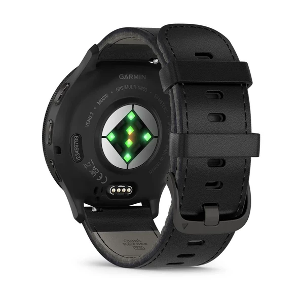 Garmin Venu 3 Siyah Deri Kayışlı - 5