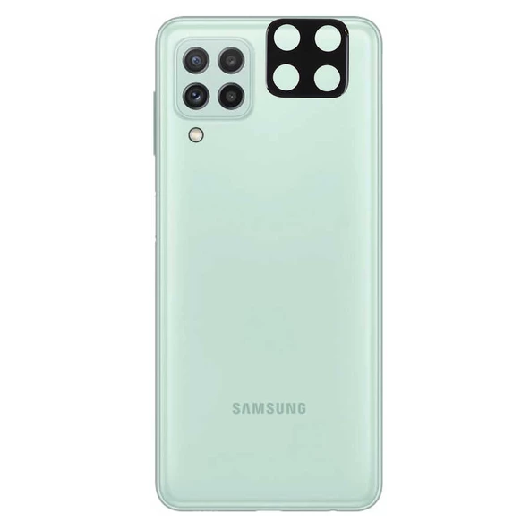 Samsung Galaxy A22 4G - Kamera Lens Koruyucu 3D Kamera Camı