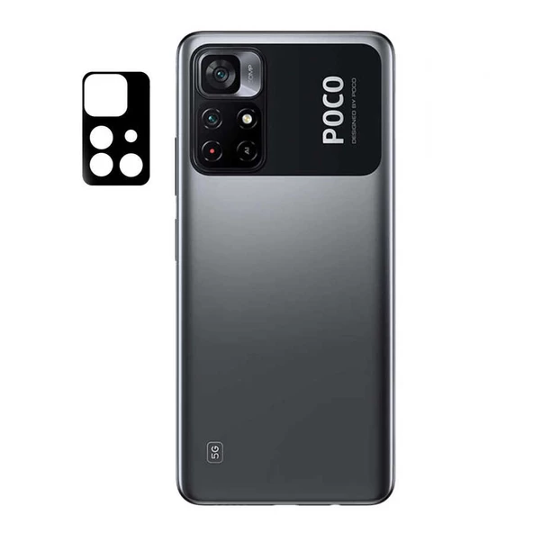 Xiaomi Poco M4 Pro 5G - Kamera Lens Koruyucu 3D Kamera Camı