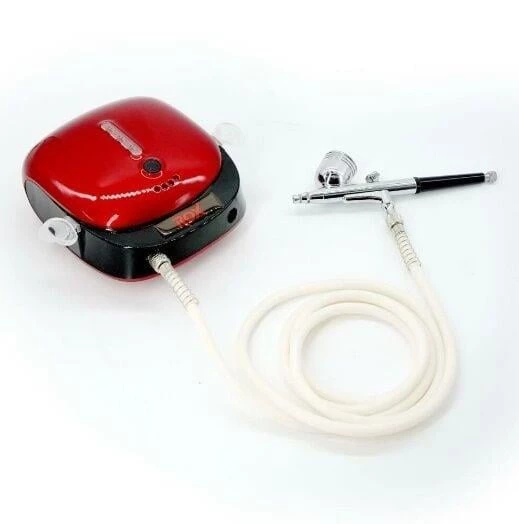 Rox 0066 Akülü Airbrush Kompresör Mini Boya Tabancası Seti - 2
