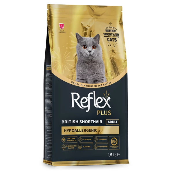 Reflex Plus British Shorthair Yetişkin Kedi Maması 1,5 kg