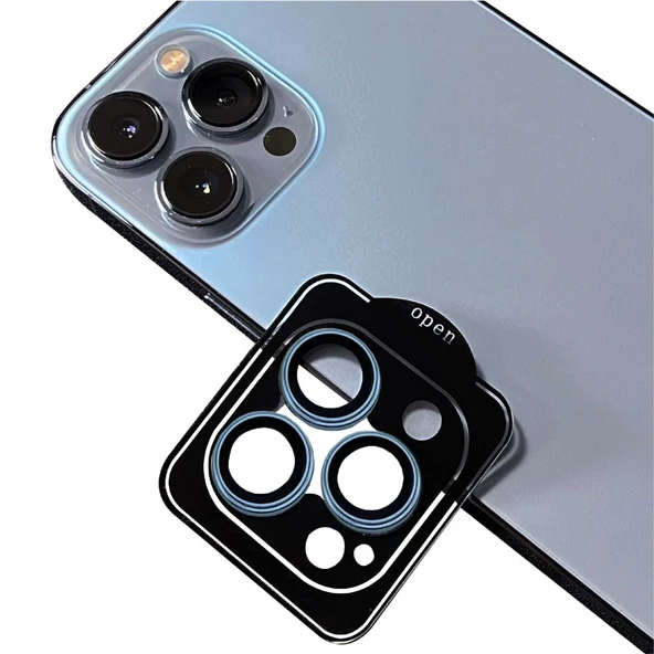 Apple iPhone 13 Pro - Kamera Lens Koruyucu Safir Parmak İzi Bırakmayan Anti-Reflective CL-11