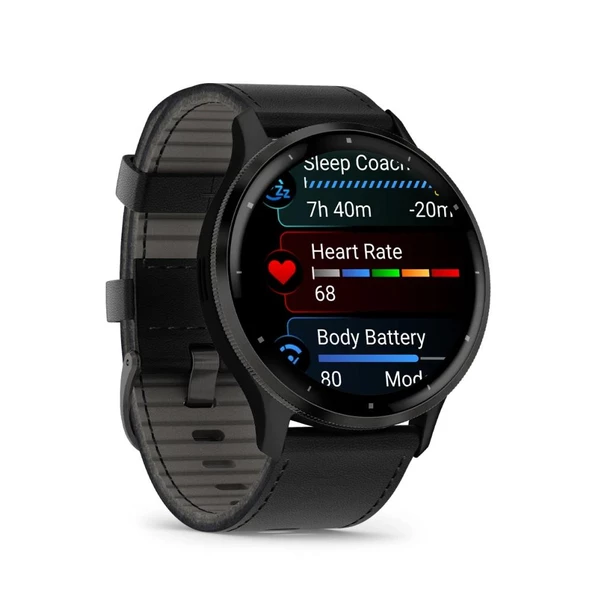 Garmin Venu 3 Siyah Deri Kayışlı - 3