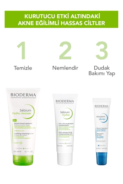 Bioderma Sebium Hydra Cleanser Akneye Eğilim Gösteren, Kuruyan Hassas Ciltler Balm Dokulu Temizleyici 200 ml - 2