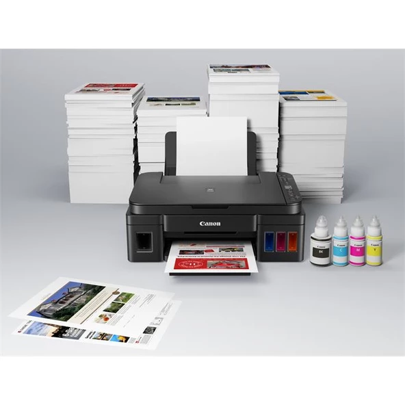 Canon G2410 Tanklı Yazıcı Tarayıcı Fotokopi Mürekkep Püskürtmeli Yazıcı - 3