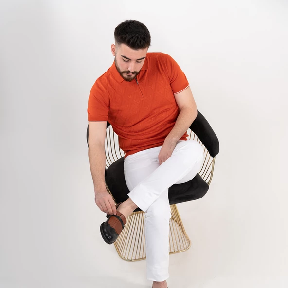 Neyir Triko Slimfit Erkek Yakalı İnce Triko T-Shirt - 3