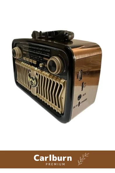 Kaliteli Yüksek Sesli Retro Nostalji Bluetooth Bağlantılı Usb Sd Kart Radyo Mp3 Player Müzik Kutusu - 3