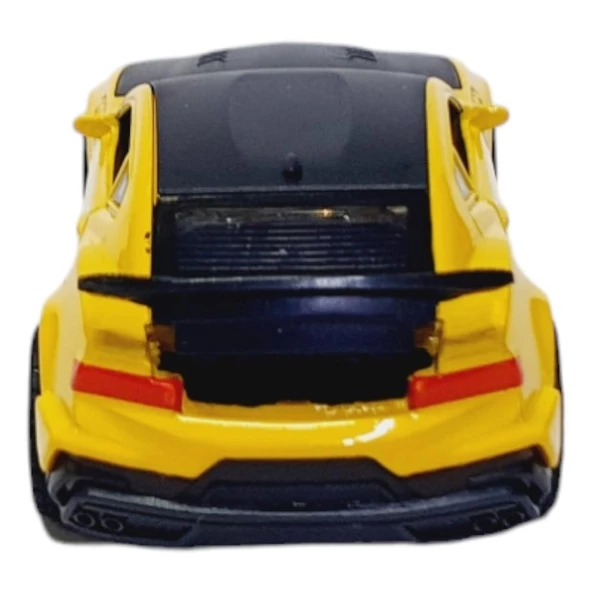 Çekbırak Metal Araba Chevrolet Camaro ZL1 -3611A - Sarı - 4