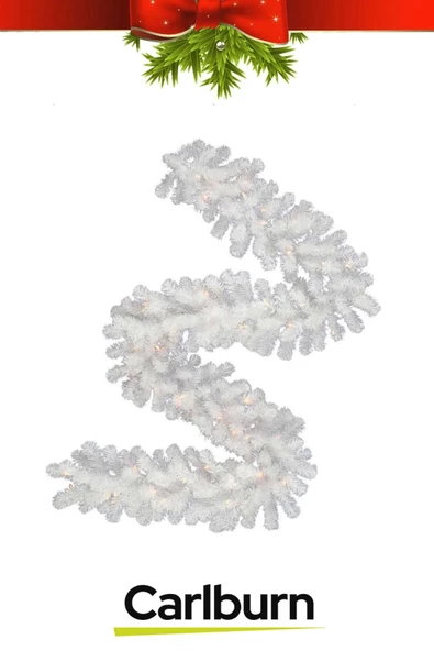 Premium Doğal Görünümlü Dekoratif Yeni Yıl Noel Yılbaşı Çam Ağacı Süsü Garland Büyük Boy 10 Metre - 3