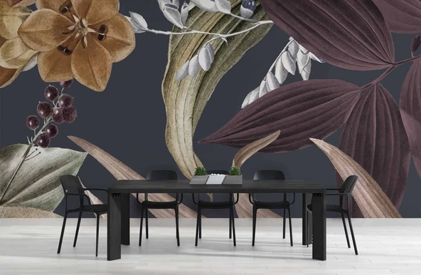 Kurumuş Yaprak Temalı Duvar Kağıdı - Resim 5