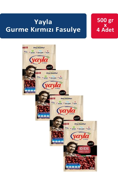 Yayla Kırmızı Fasulye 500 gr x 4 Adet