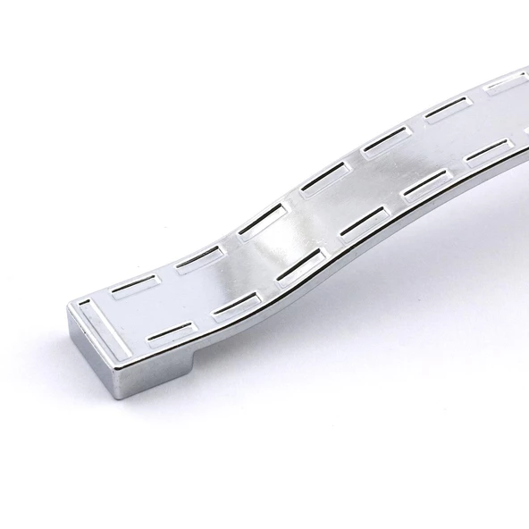 Mobilya Kulp Mutfak Dolabı Çekmece Dolap Kulpları Kapak Kulpu Kulbu Krom Renk 128 mm Metal - Resim 5